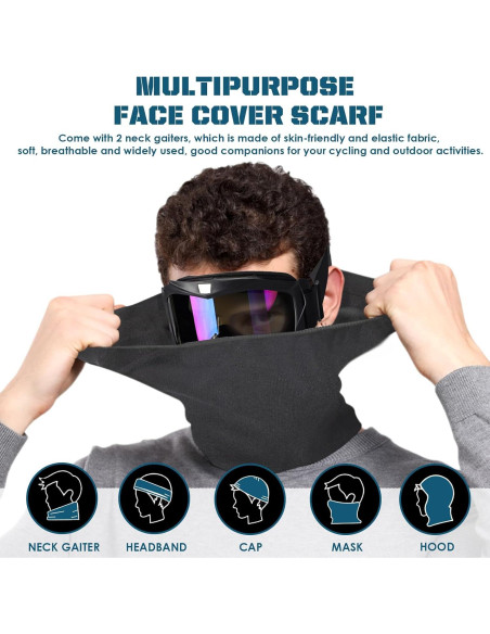Gafas de Motocicleta OXG UV400 con Bufandas para Adultos Gafas de Motocicleta OXG UV400 con Bufandas para Adultos