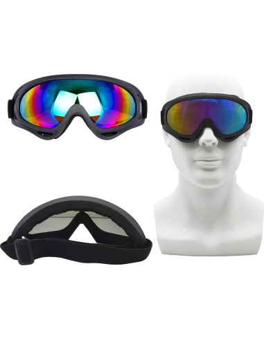 Gafas de Motocicleta LJDJ - Paquete de 2 - UV 400