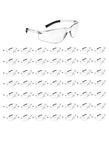 Paquete de 50 Gafas de Seguridad Transparentes ANSI Z87.1 Paquete de 50 Gafas de Seguridad Transparentes ANSI Z87.1