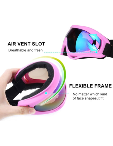 Gafas de Motocicleta LJDJ - Paquete de 2 - UV400 Gafas de Motocicleta LJDJ - Paquete de 2 - UV400