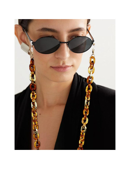 Cadena de Gafas Acrílico Marrón para Mujeres Cadena de Gafas Acrílico Marrón para Mujeres