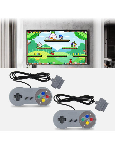 Controlador USB Gamepad USonline911 para SNES - Paquete de 2 Controlador USB Gamepad USonline911 para SNES - Paquete de 2