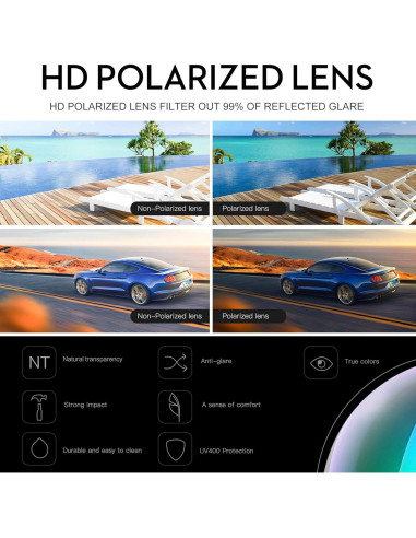Gafas de sol deportivas DUCO 8177 polarizadas UV400