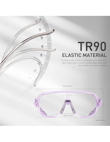 Gafas de Ciclismo KAPVOE Fotoquímicas UV400 para Adultos