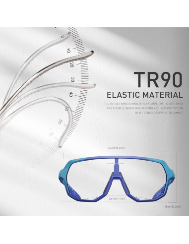 Gafas de Ciclismo KAPVOE Fotoquímicas UV400 Azul