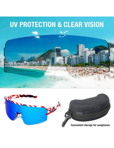 Gafas de Ciclismo SPOSUNE Polarizadas UV400 para Deportes