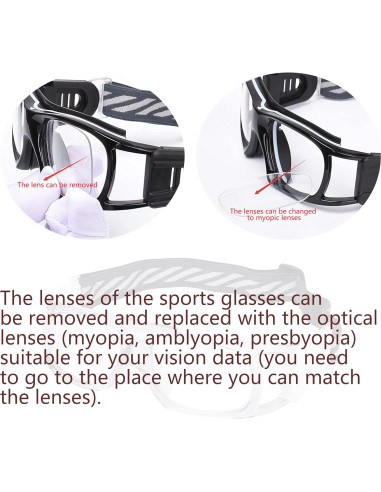 Gafas de Deporte SooGree con Lente Removible y Correa Ajustable