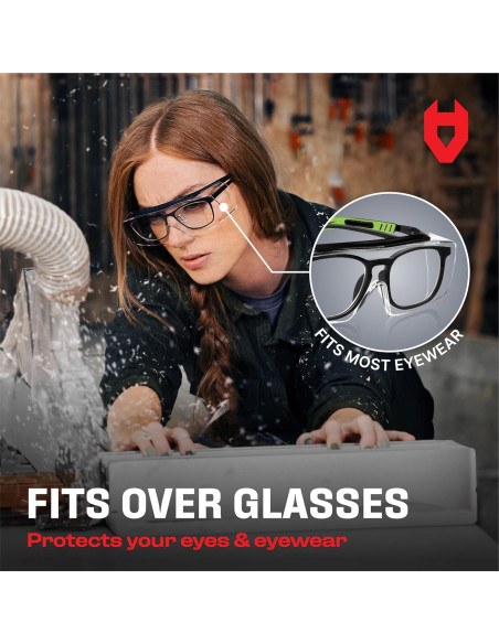 Gafas de Seguridad NoCry OverSpecs+ Anti-vapor UV 100% Gafas de Seguridad NoCry OverSpecs+ Anti-vapor UV 100%