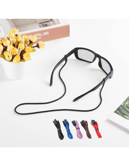 Correa para Gafas LVVFIT 3pcs Ajustable Silicona Marrón Correa para Gafas LVVFIT 3pcs Ajustable Silicona Marrón