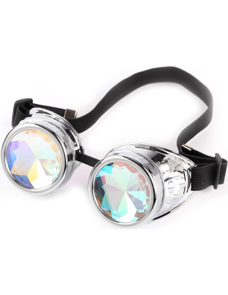 Gafas Steampunk Kaleidoscopio Lelinta Ajustables Plata Gafas Steampunk Kaleidoscopio Lelinta Ajustables Plata
