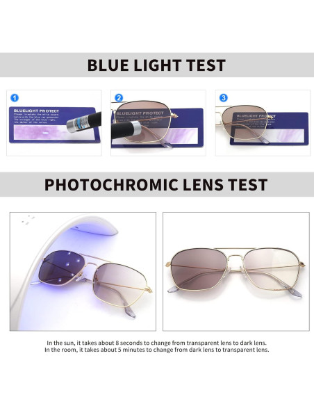 Gafas JM Antirreflejo Bloqueo Luz Azul Aviador 5.84cm Gafas JM Antirreflejo Bloqueo Luz Azul Aviador 5.84cm