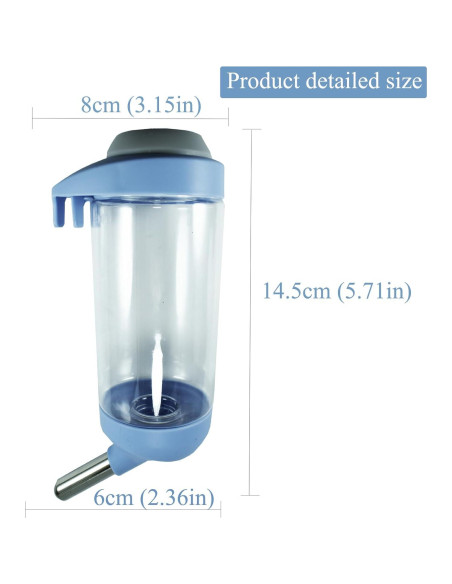 Dispensador de Agua para Perros DEEUCHIS 350ML Sin Goteo Dispensador de Agua para Perros DEEUCHIS 350ML Sin Goteo