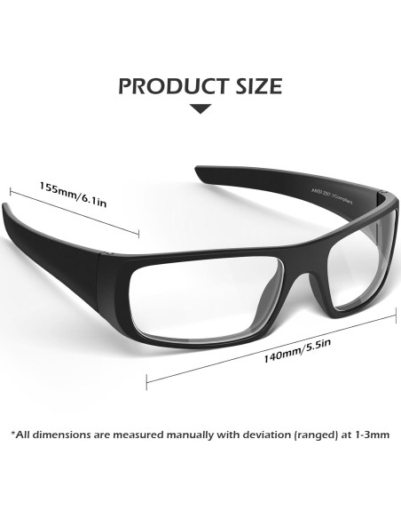 Gafas de Seguridad OXG Unisex ANSI Z87.1 Resistentes a Rayones Gafas de Seguridad OXG Unisex ANSI Z87.1 Resistentes a Rayones