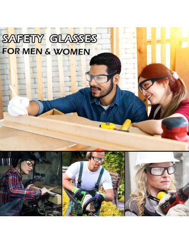 Gafas de Seguridad OXG Unisex ANSI Z87.1 Resistentes a Rayones