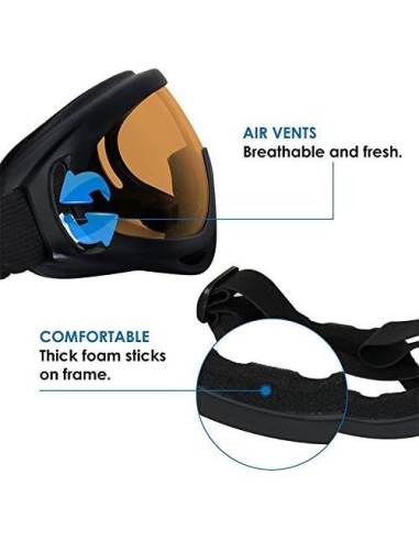 Gafas de Motocicleta SPOSUNE Jy-001 UV400 Unisex