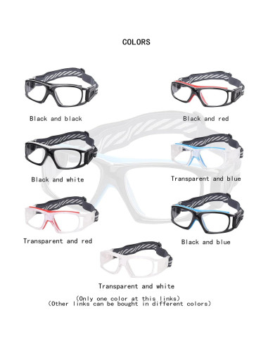 Gafas Deportivas Unisex Antivaho para Baloncesto y Fútbol