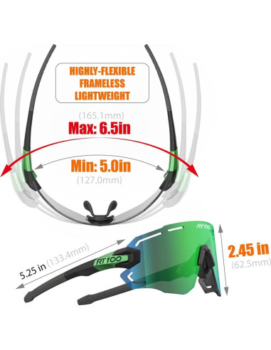 Gafas de Sol RT100 para Ciclismo - Protección UV 100%