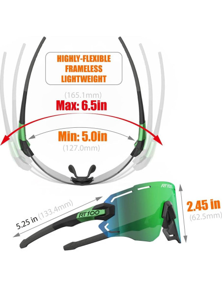 Gafas de Sol RT100 para Ciclismo - Protección UV 100% Gafas de Sol RT100 para Ciclismo - Protección UV 100%