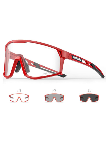 Gafas de Ciclismo KAPVOE K180 Fotoquímicas UV400 Gafas de Ciclismo KAPVOE K180 Fotoquímicas UV400