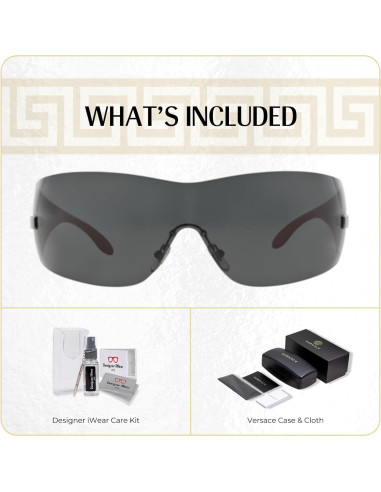Gafas de sol Versace VE2054 Unisex Gunmetal con Kit de Cuidado