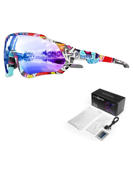 Gafas de Ciclismo KAPVOE K9408 Polarizadas UV400 Gafas de Ciclismo KAPVOE K9408 Polarizadas UV400