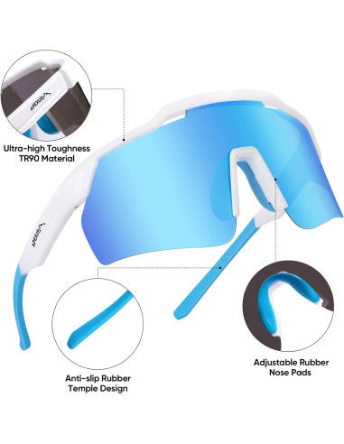 Gafas de sol polarizadas APEXUP UV400 para ciclismo y pesca