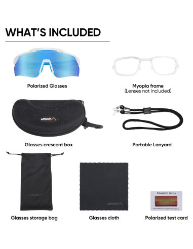 Gafas de sol polarizadas APEXUP UV400 para ciclismo y pesca