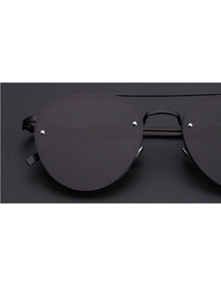Gafas de Sol Aviador Espejo Púrpura Marco Metal Gafas de Sol Aviador Espejo Púrpura Marco Metal