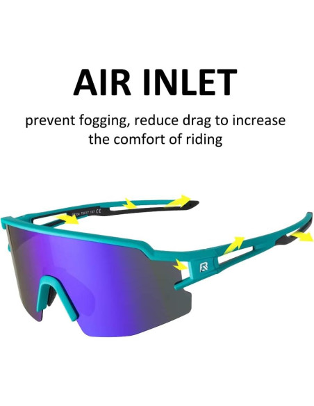 Gafas de sol polarizadas ROCKBROS 10171 UV400 unisex azul Gafas de sol polarizadas ROCKBROS 10171 UV400 unisex azul