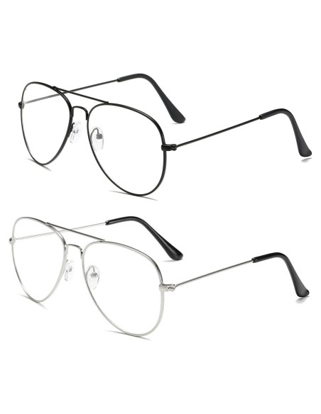 Gafas de Aviador AISSWZBER Lente UV400 Clásico Metal Gafas de Aviador AISSWZBER Lente UV400 Clásico Metal