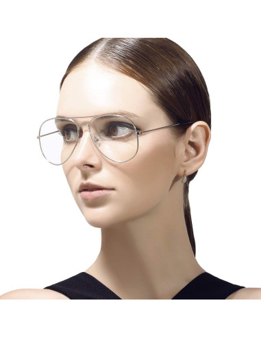 Gafas de Aviador AISSWZBER Lente UV400 Clásico Metal