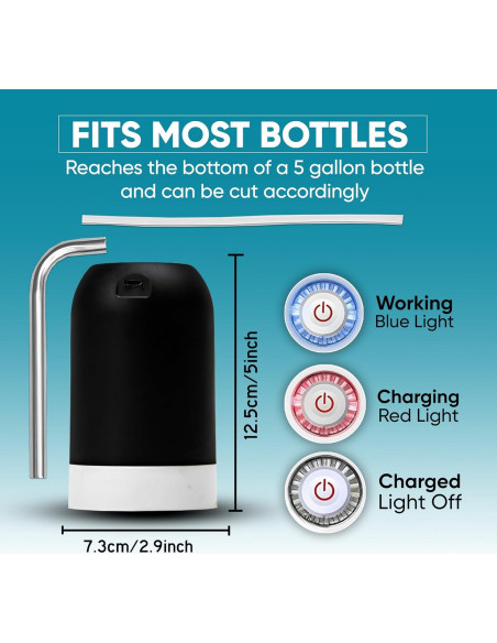 Dispensador de Agua Eléctrico Founta Life 5 Galones Portátil Dispensador de Agua Eléctrico Founta Life 5 Galones Portátil