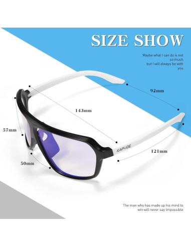 Gafas de Ciclismo KAPVOE Fotoquímicas UV400 para Adultos