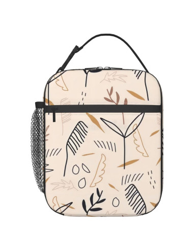 Bolsa de Almuerzo Térmica ZALAAUO 5.68L Césped Abstracto