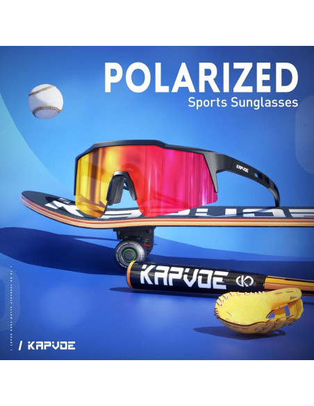 Gafas de sol KAPVOE polarizadas para ciclismo y deportes - K9023 Gafas de sol KAPVOE polarizadas para ciclismo y deportes - K9023