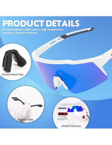 Gafas de sol KAPVOE polarizadas para ciclismo y deportes
