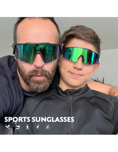 Gafas de sol KAPVOE con 4 lentes intercambiables UV400