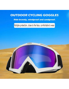 Gafas de Motocross Immoono 2 Pcs con Gaiter para Adultos 2