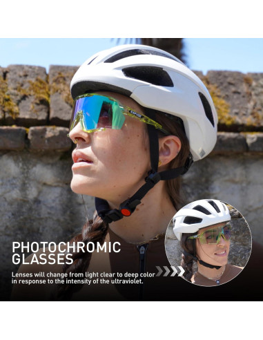 Gafas de Ciclismo KAPVOE Fotoquímicas UV400 para MTB