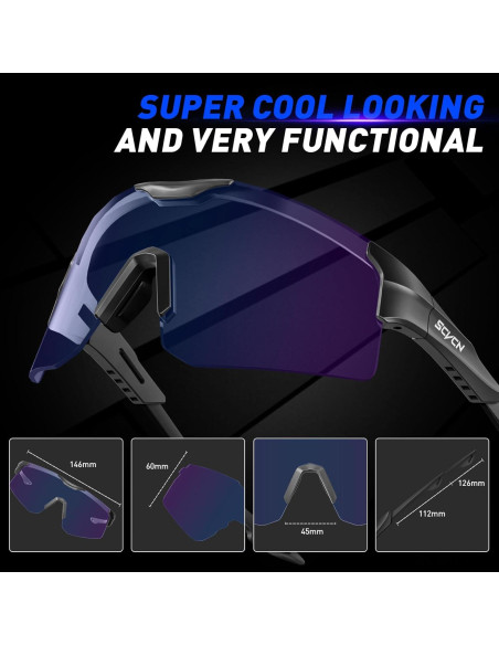 Gafas de Ciclismo KAPVOE S111 Fotoquímicas UV400 Gafas de Ciclismo KAPVOE S111 Fotoquímicas UV400