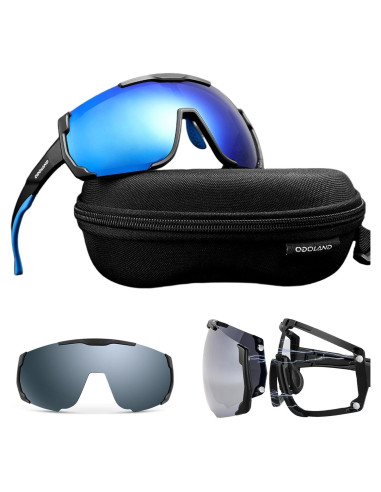 Gafas de sol Odoland UV400 polarizadas para ciclismo y running