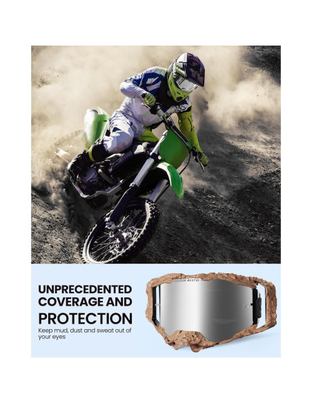 Gafas de Motocross OutdoorMaster Macaw OTG UV 100% Gafas de Motocross OutdoorMaster Macaw OTG UV 100%