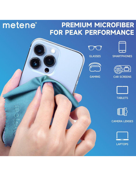 Paquete de 12 Paños de Microfibra Metene para Limpieza Paquete de 12 Paños de Microfibra Metene para Limpieza