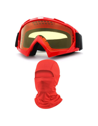 Gafas de Motocross Immoono con Balaclava y Lentes HD