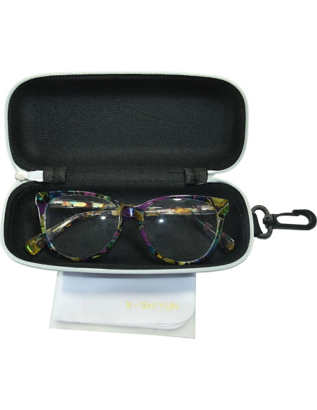 Estuche semi-rígido para gafas unisex - 3 piezas - Plateado Estuche semi-rígido para gafas unisex - 3 piezas - Plateado