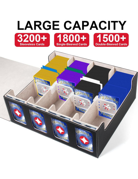 Caja de Almacenamiento de Cartas GEAoffice Negra y Gris 3200+ Caja de Almacenamiento de Cartas GEAoffice Negra y Gris 3200+