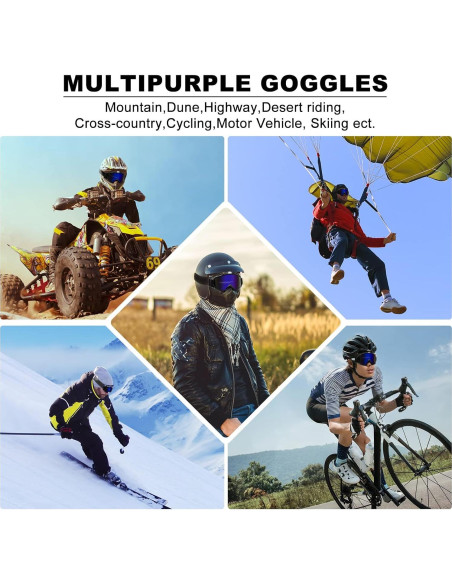 Gafas de Motocross ZukMi - Anti Rayones y Ajustables Gafas de Motocross ZukMi - Anti Rayones y Ajustables
