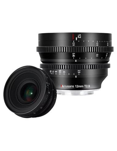 Lente de Cine 7artisans 12mm T2.9 para Fujifilm X - Gran Angular