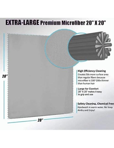 Toalla de limpieza microfibra extragrande JOS 50x50cm gris Toalla de limpieza microfibra extragrande JOS 50x50cm gris