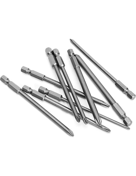 Juego de 9 Puntas de Destornillador Phillips Mesee 100mm Juego de 9 Puntas de Destornillador Phillips Mesee 100mm